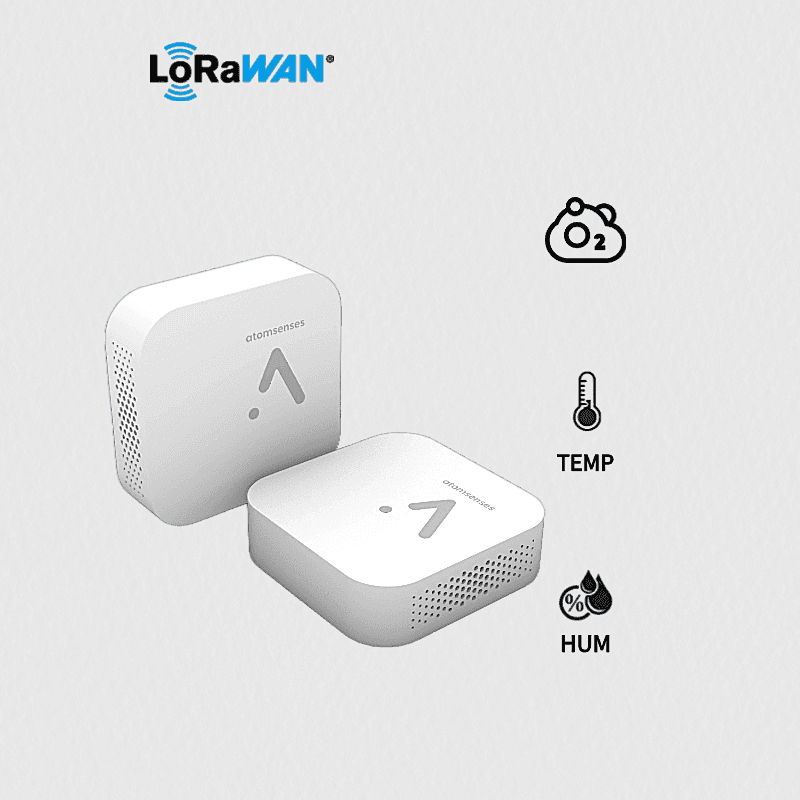 3-IN-1 O2 Sensor - AS-107 - LoRaWAN IoT sensor for indoor air quality monitoring